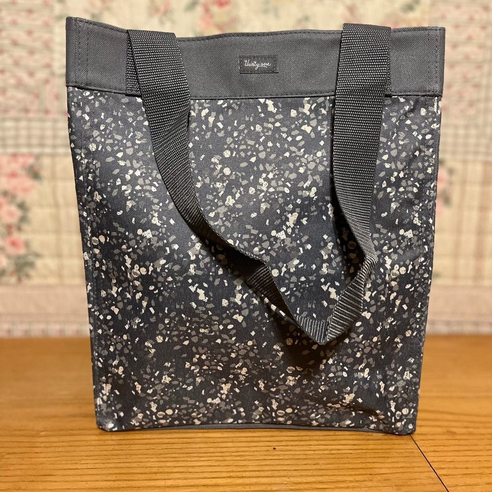 Thirty-One Grey Terrazzo Essential Storage Tote